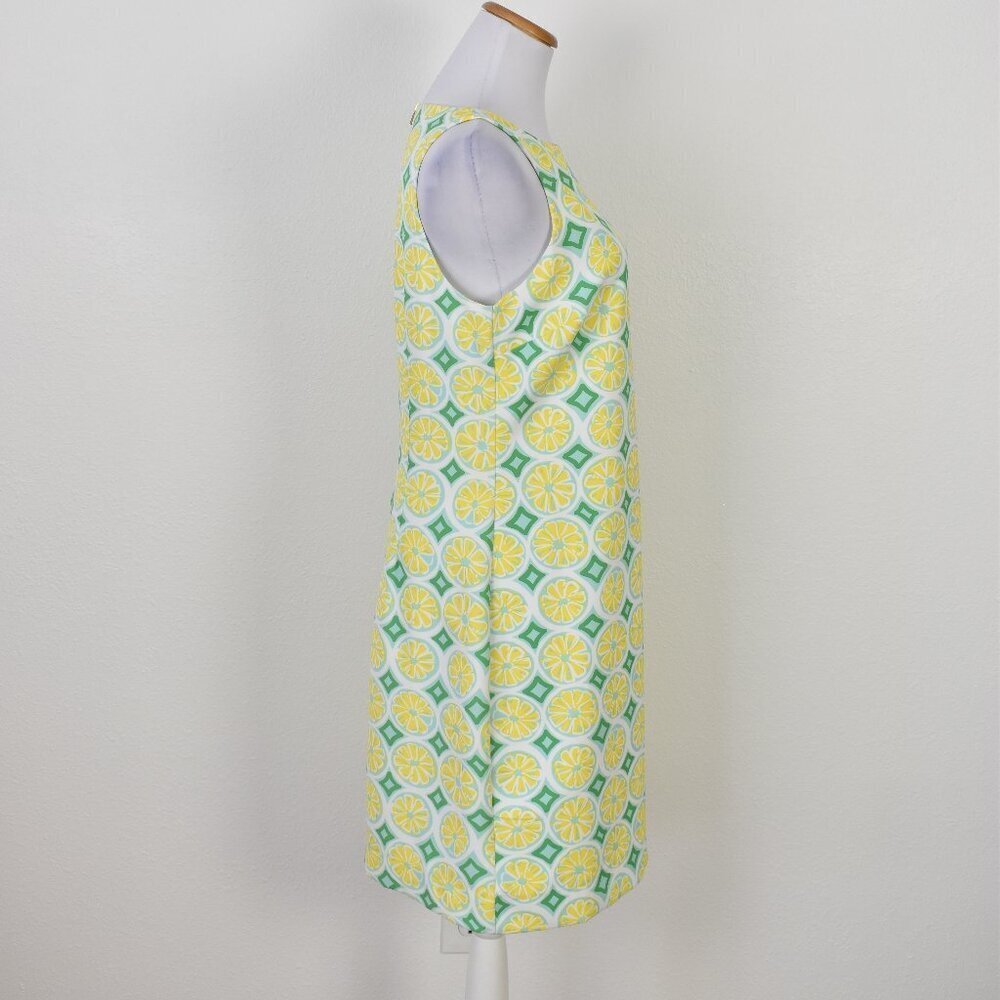 STS Sail To Sable Lemon Print Shift Dress - S - Picture 7 of 9